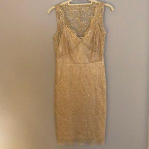 Gold Lace BCBG Dress size 4